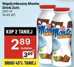 Delikatesy Centrum Napój mleczny Monte Drink Zott oferta