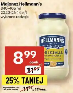 Delikatesy Centrum Majonez Hellmann's wybrane rodzaje oferta