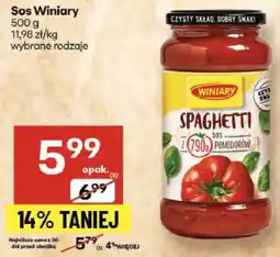Delikatesy Centrum Sos Winiary Spaghetti oferta