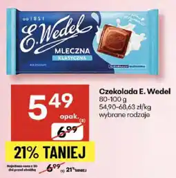 Delikatesy Centrum Czekolada E. Wedel Mleczna oferta