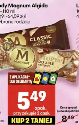 Delikatesy Centrum Lody Magnum Algida oferta