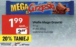 Delikatesy Centrum Wafle Mega Grześki oferta