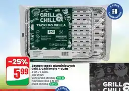 Dino Zestaw tacek aluminiowych Grill & Chill mała + duża oferta