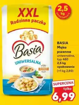 Kaufland BASIA Mąka pszenna uniwersalna, typ 480 2,5 kg opakowanie oferta