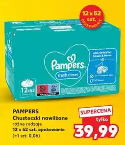 Kaufland PAMPERS Chusteczki nawilżane różne rodzaje 12 x 52 szt. opakowanie oferta