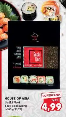 Kaufland HOUSE OF ASIA Listki Nori oferta