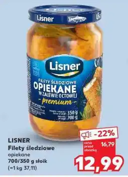 Kaufland LISNER Filety śledziowe opiekane oferta