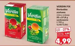 Kaufland VERDIN FIX Herbatka ziołowa oferta
