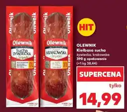 Kaufland OLEWNIK Kiełbasa sucha żywiecka, krakowska 390 g opakowanie oferta