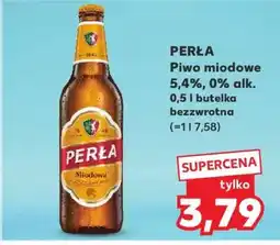 Kaufland PERŁA Piwo miodowe 5,4%, 0% alk. 0,5 l butelka bezzwrotna oferta