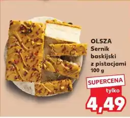 Kaufland OLSZA Sernik baskijski z pistacjami 100 g oferta