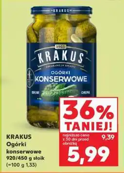 Kaufland KRAKUS Ogórki konserwowe oferta
