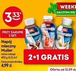 Żabka Napój mleczny Muller różne rodzaje oferta