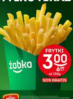 Żabka Frytki Żabka Menu oferta