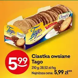 Żabka Ciastka owsiane Tago oferta