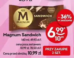Żabka Lody Magnum Sandwich oferta