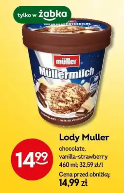 Żabka Lody Muller chocolate, vanilla-strawberry oferta