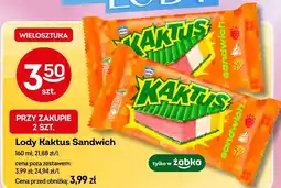 Żabka Lody Kaktus Sandwich Nestle oferta