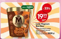 Żabka Lody Magnum Bon Bon white chocolate & cookies, salted caramel & almond oferta