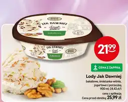 Żabka Lody Jak Dawniej bakaliowe, śmietanka-wiśnia, jogurtowe z porzeczką oferta