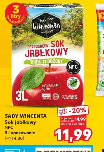 Kaufland Sady Wincenta Sok jabłkowy NFC oferta