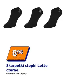 Action Skarpetki stopki Lotto czarne oferta