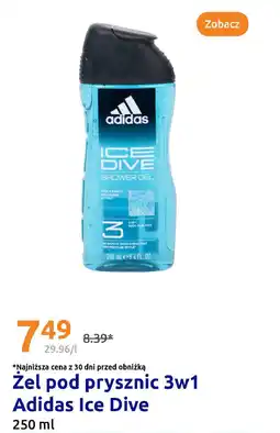 Action Żel pod prysznic 3w1 Adidas Ice Dive oferta