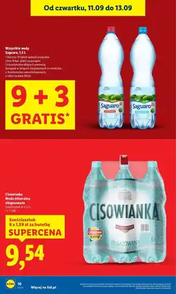 Lidl Woda niegazowana Saguaro oferta