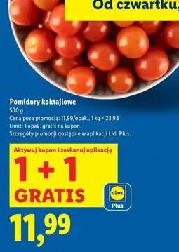 Lidl Pomidory koktajlowe oferta