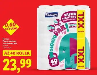 Lidl Papier toaletowy Floralys oferta