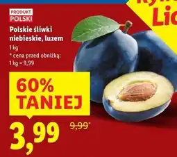 Lidl Śliwki niebieskie polska oferta