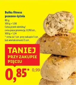 Lidl Bułka fitness pszenno-żytnia z ziarnami oferta