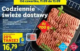 Lidl Mięso mielone z łopatki wieprzowej i wołowej Rzeźnik Codzienna Dostawa oferta