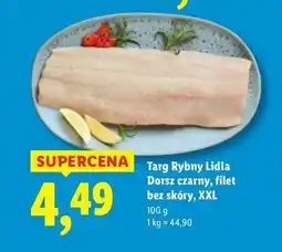 Lidl Dorsz czarny filet bez skóry Targ Rybny Lidla oferta