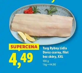 Lidl Dorsz czarny filet bez skóry Targ Rybny Lidla oferta