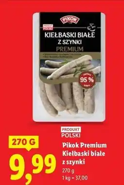 Lidl Kiełbaski białe z szynki Pikok oferta