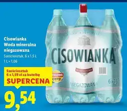 Lidl Woda niegazowana Cisowianka oferta