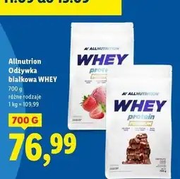Lidl Koncentrat białek o smaku czekoladowym Allnutrition Whey Protein oferta