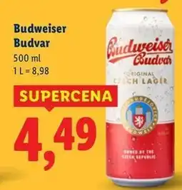 Lidl Piwo Budweiser oferta