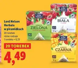 Lidl Herbata zielona z maliną i granatem Lord Nelson oferta