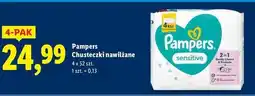 Lidl Chusteczki nawilżane Pampers Sensitive oferta