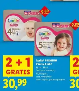 Lidl Pieluchomajtki 5 Lupilu Pants Premium oferta