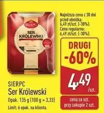 ALDI Ser zółty królewski plastry Sierpc oferta