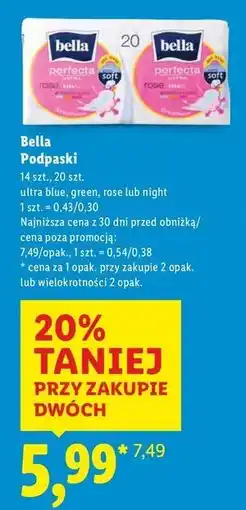 Lidl Podpaski Bella Perfecta Ultra Night oferta