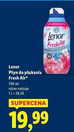 Lidl Płyn do płukania pink blossom Lenor Fresh Air Effect oferta