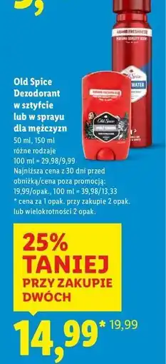 Lidl Dezodorant Old Spice Whitewater oferta