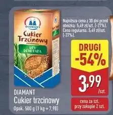 ALDI Cukier trzcinowy nierafinowany dry demerara Diamant oferta