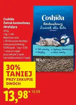 Lidl Żwirek dla kota Coshida oferta
