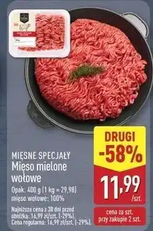 ALDI Mięso mielone wołowe Mięsne Specjały Zawsze Świeże (Aldi) oferta