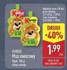 ALDI Mus jabłko-banan Kubuś oferta